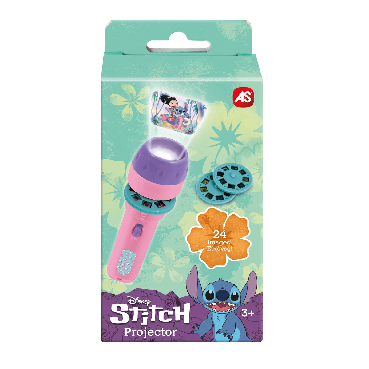 Mini projecteur Stitch Disney en forme de lampe torche