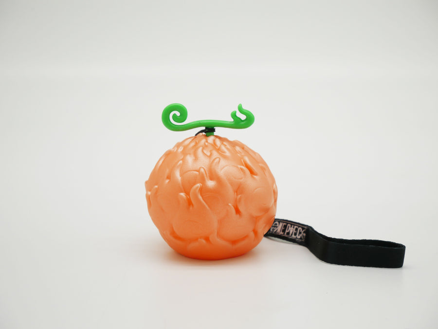 Veilleuse One Piece Fruit du Démon lumineuse, spirales orange en relief, avec dragonne